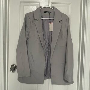 Missguided Light Gray Women's Blazer